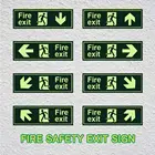 Полезная наклейка для экстренного выхода, противопожарной безопасности, наклейка прямоугольной формы для безопасного выхода, устойчивая к царапинам, для торгового центра