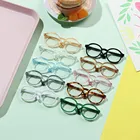 Плюшевые очки для кукол, аксессуар, круглая оправа, миниатюрные очки, прозрачные линзы, яркие цвета, аксессуары для кукол блайз