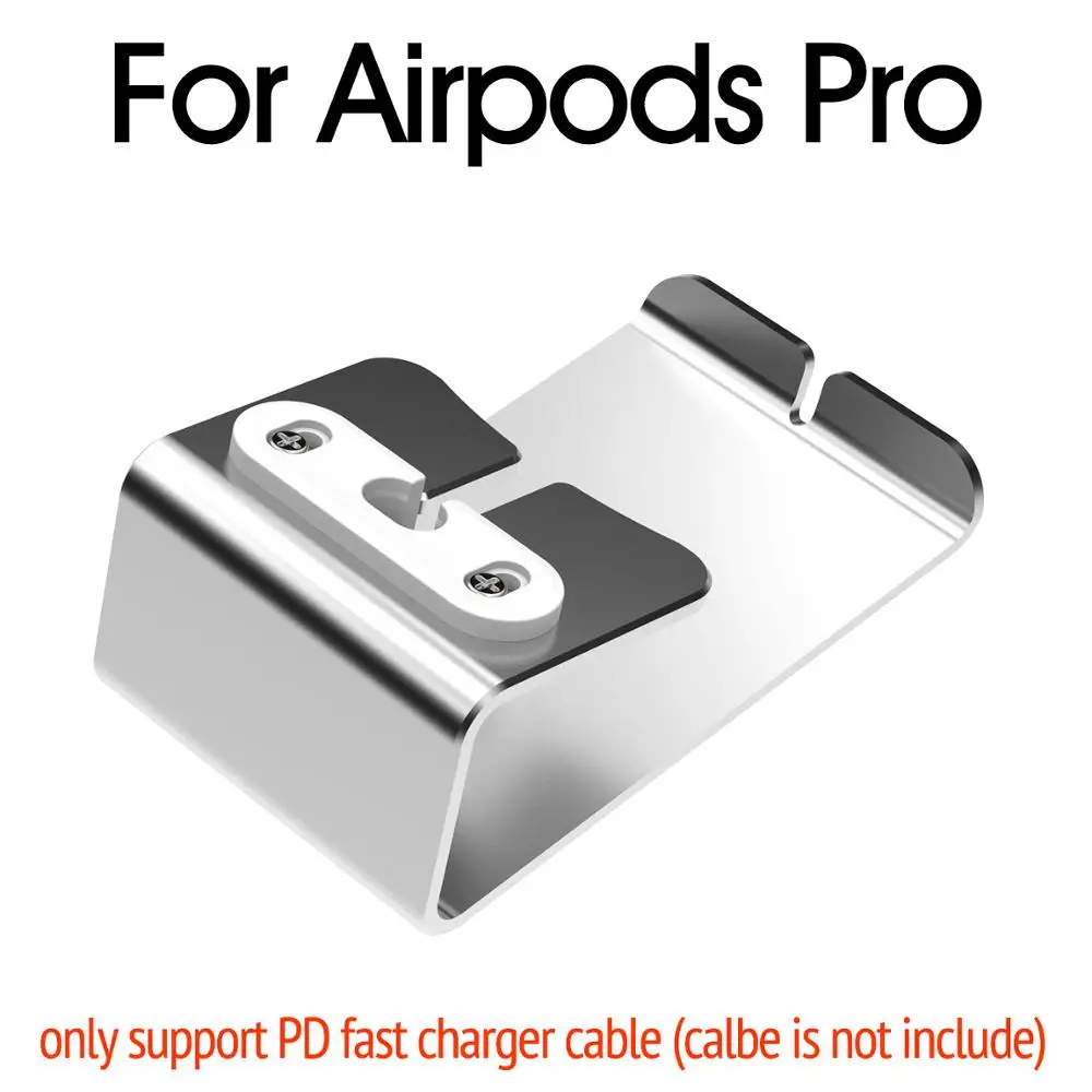 Silver ForAirpodsPro Подставка для airpods настольное зарядное устройство док-станция планшет Мобильная поддержка держатель телефона стол для iPhone 567 i7 i10 TWS зарядная станция - Цвет: Silver ForAirpodsPro