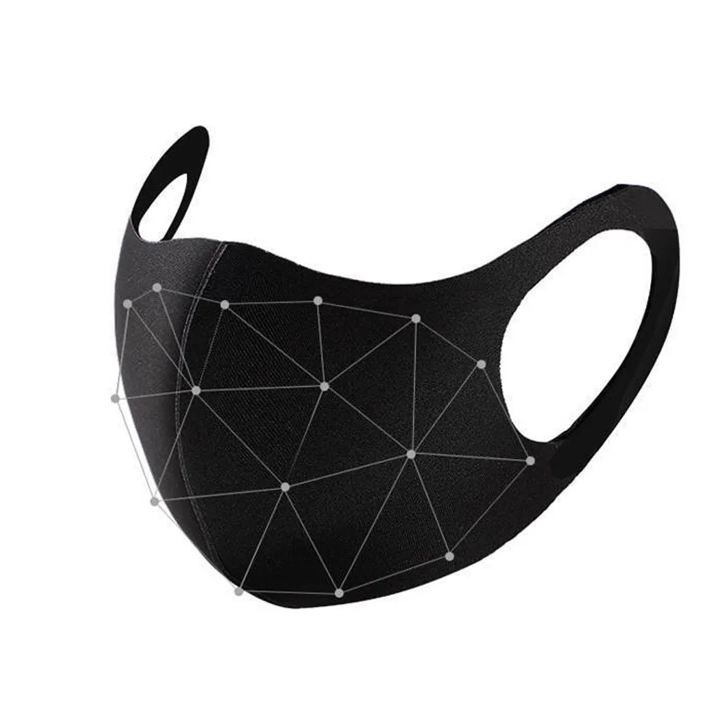 3 шт. вечерние декоративные однотонные черные розовые маски для лица взрослых