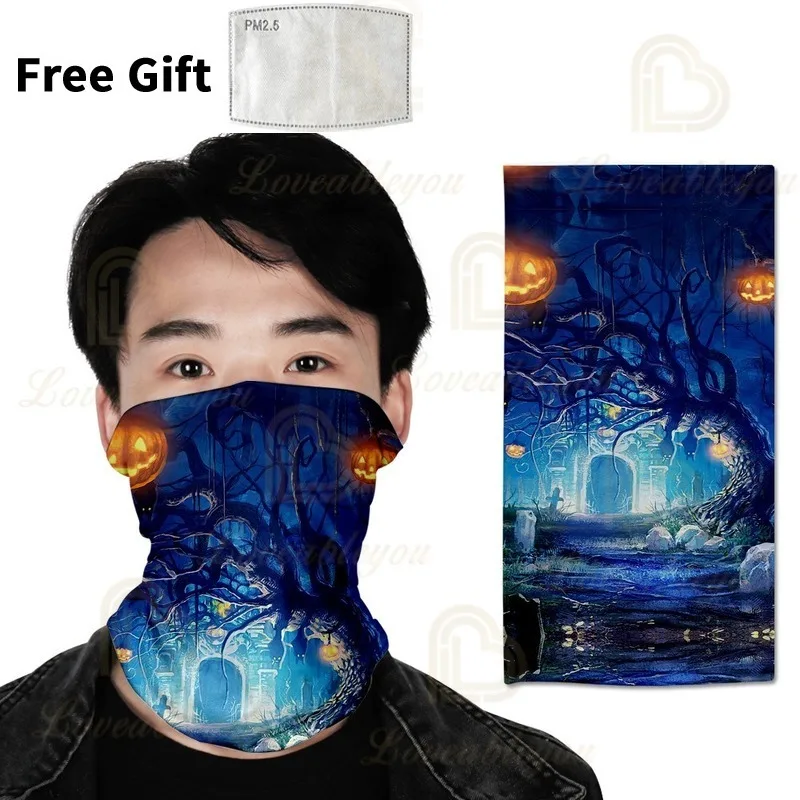 Новинка 2020 шарф для лица на Хэллоуин с защитой от солнца защитный верховой езды