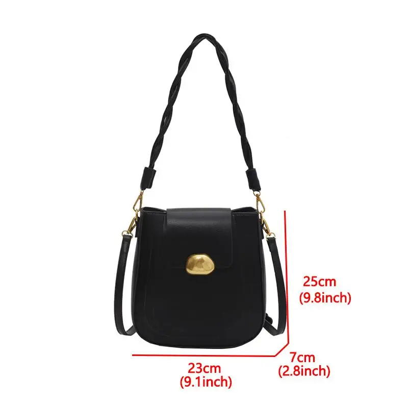 

Vintage Design Lock Crossbody bags for women Large Capacity Shoulder Messenger bag Women High Quality Pu Leather Ladies Handbag