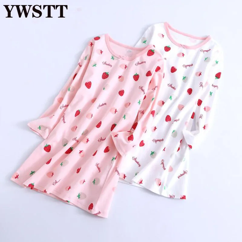 Детская Хлопковая пижама с длинным рукавом на осень/весну |