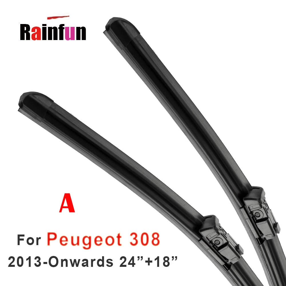 RAINFUN переднее лезвие стеклоочистителя и заднего для peugeot 308 2007