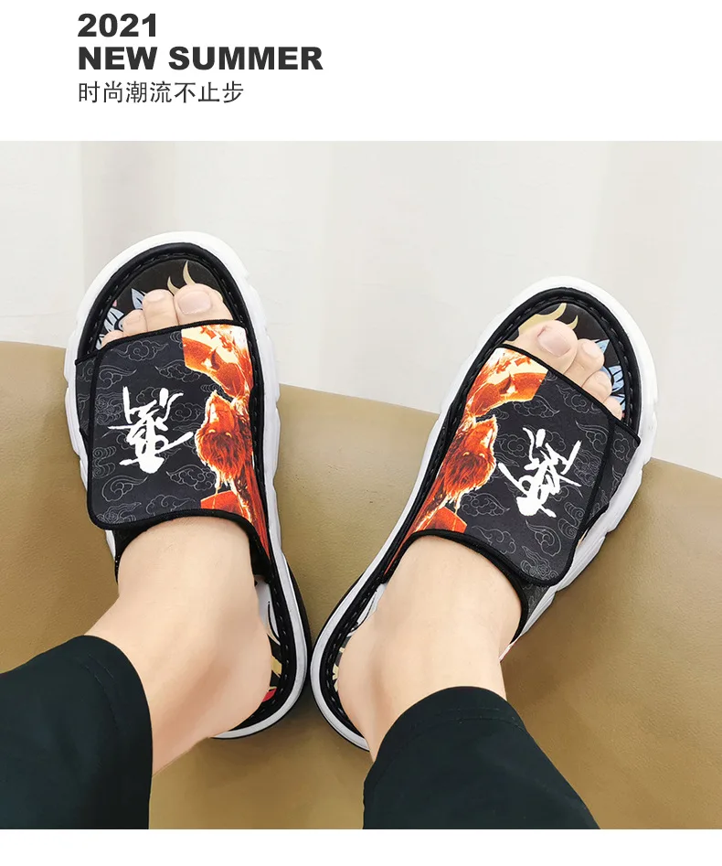 

Summer men's slippers, Chinese style, fashion, one flip-flop, fashion sandal, sandal, sandal, slip-proof and wear-resistant