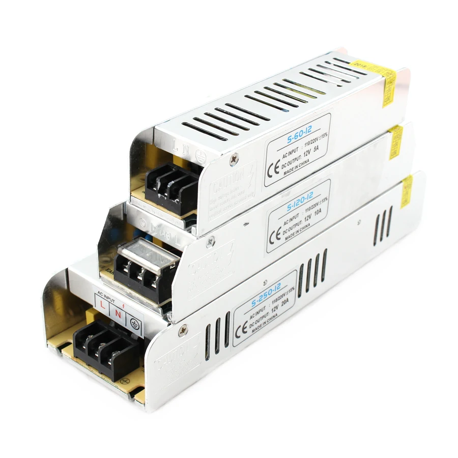 12 V Питание 220 В до 3A 5A 10A 15A 30A светодиодный драйвер переменного тока