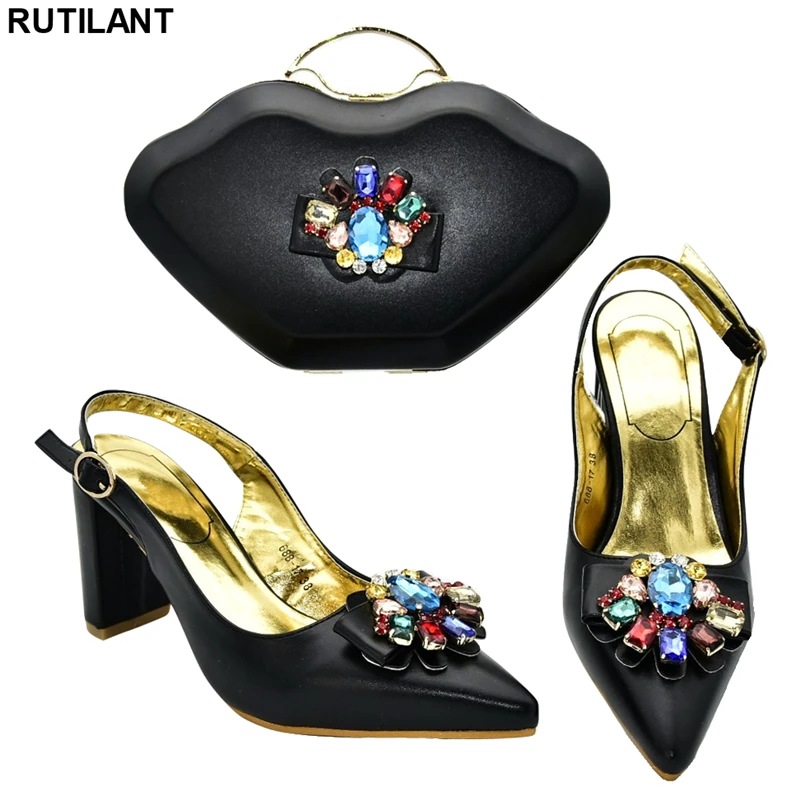 Новинка Итальянская обувь и сумочка в комплекте Обувь с сумочкой Вечерние