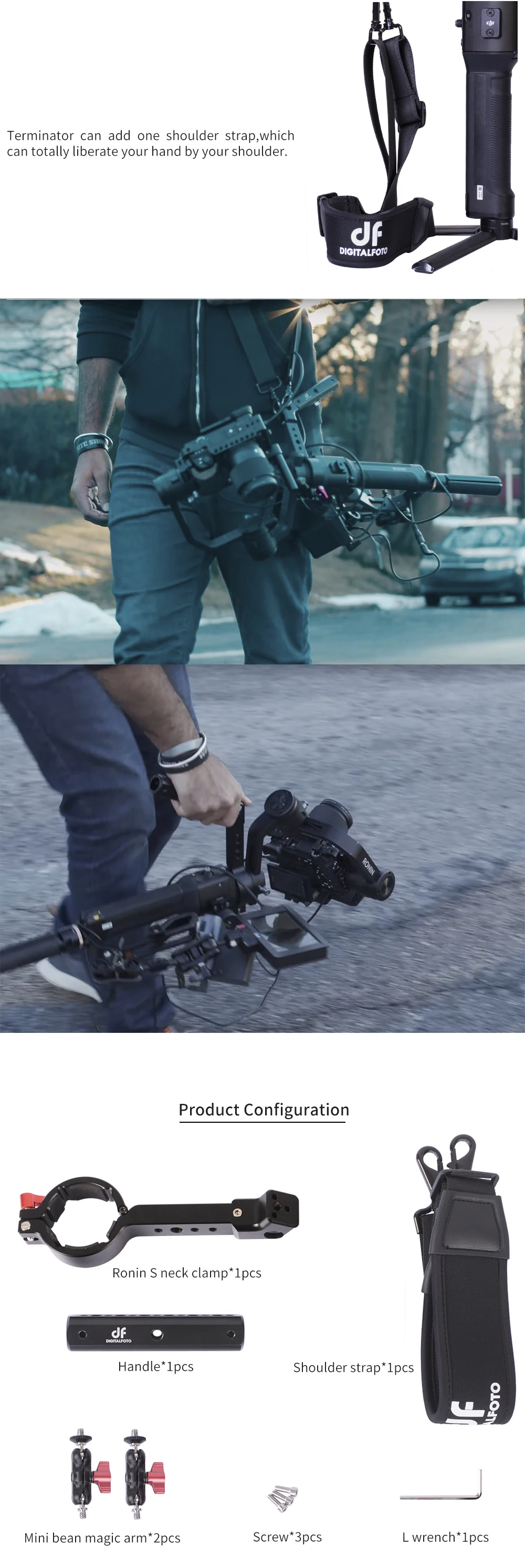 Терминатор универсальная ручка магический рычаг gimbal аксессуары для Ronin S как ZHIYUN weebill дизайн монтажный микрофон/монитор/светодиодный