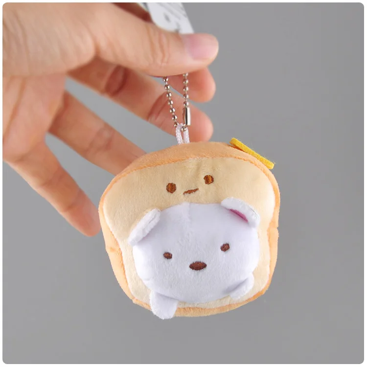 Креативный медведь плюшевая игрушка японский мультяшный хлеб тостов маленький