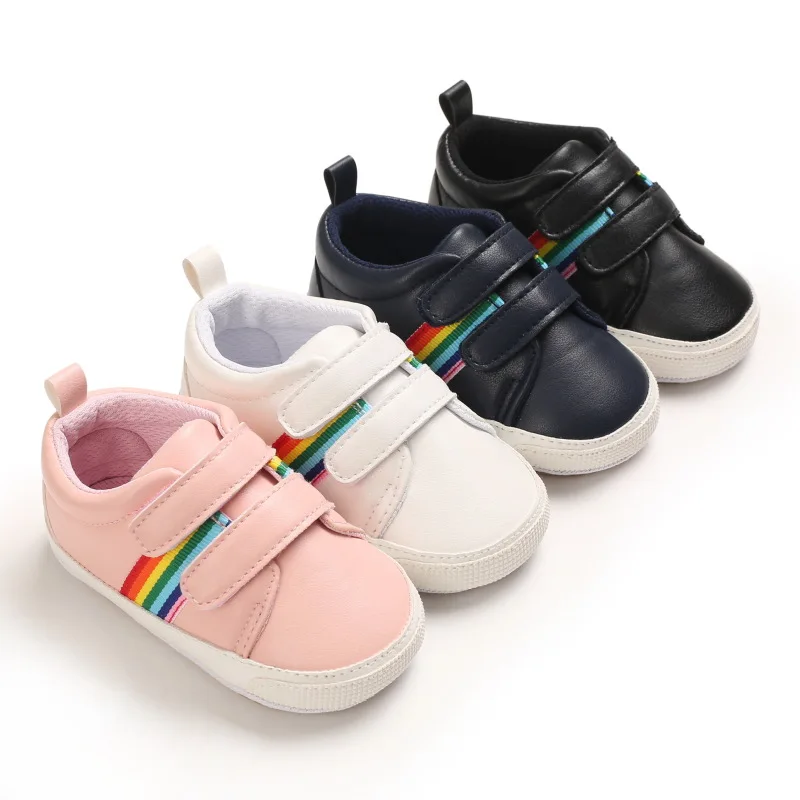 

Infant Baby Casual Shoes Soft Sole First Walkers Toddler Boys Girls Sneakers Casual Style Leather Shoes