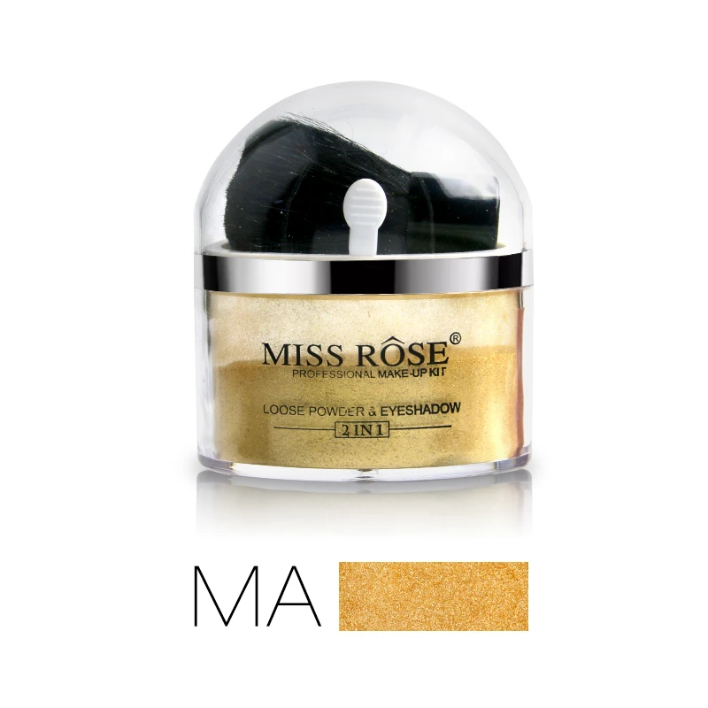 Miss Rose брендовые тени для век мерцающие блестящие натуральные золотые серебряные