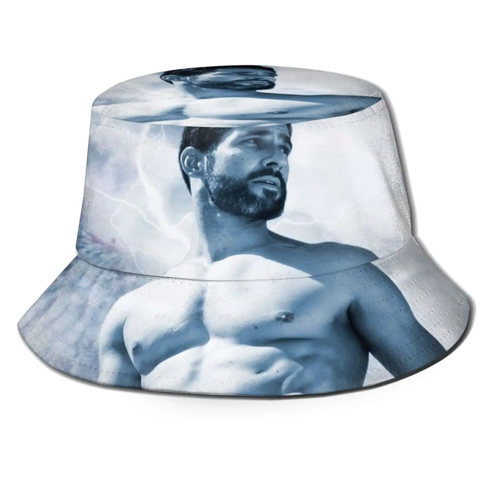 

Забавные пляжные Панамы Lucifer Tom Ellis без рубашки с ангелом