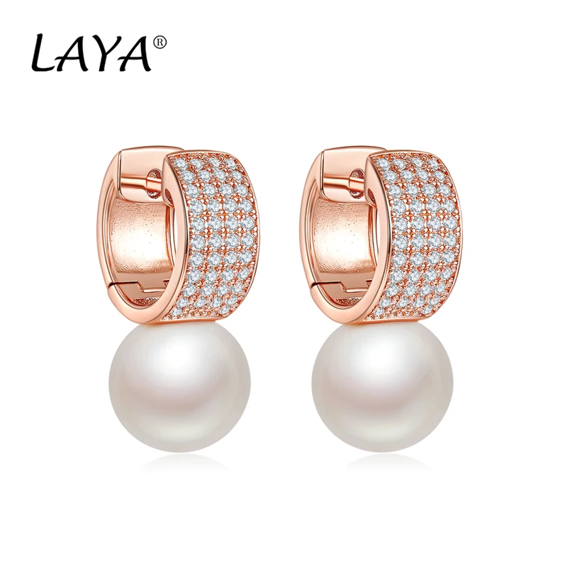 Женские серьги из серебра 925 пробы с жемчугом и фианитом | Украшения аксессуары