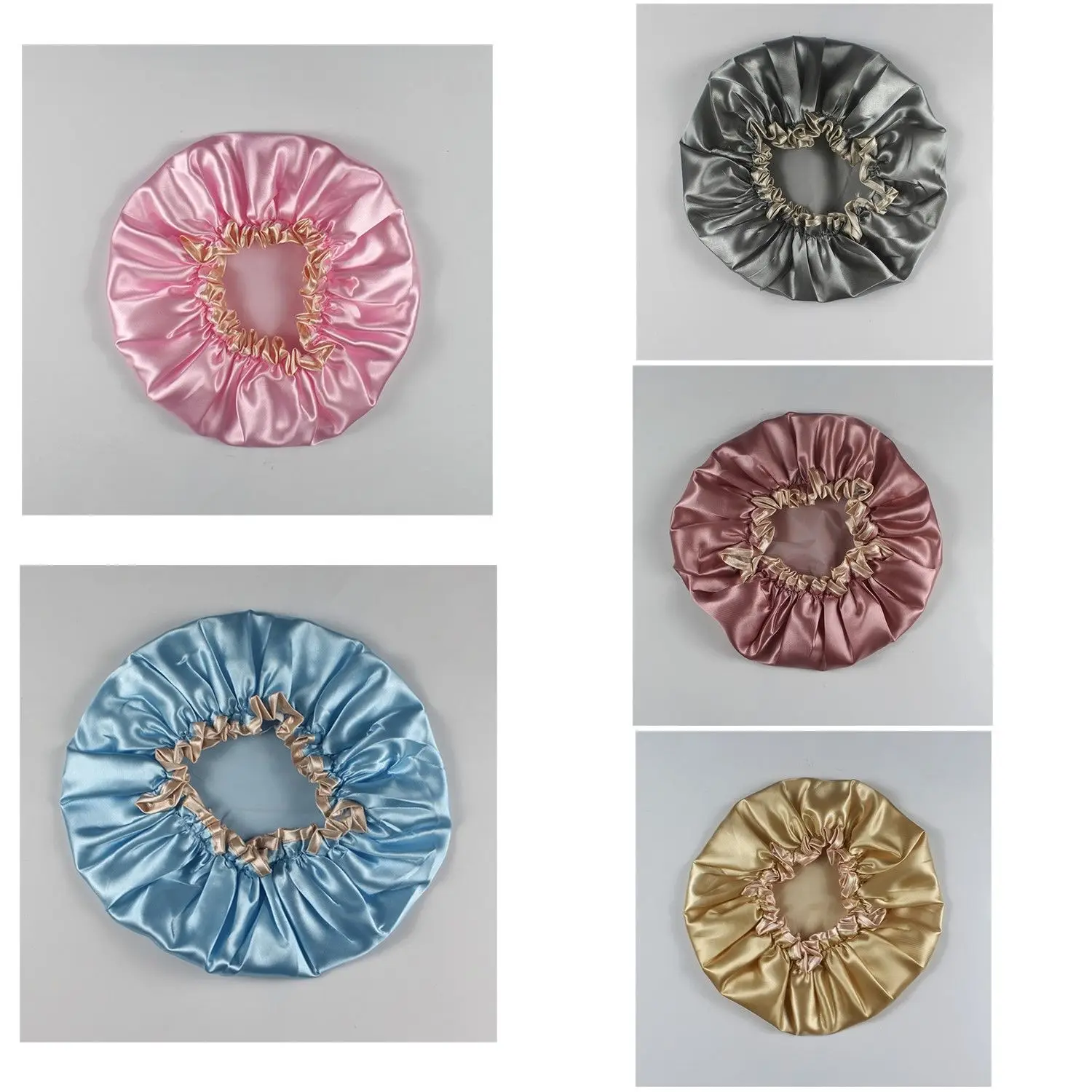 

Женская водонепроницаемая двухслойная утолщенная шапка для сна, шапка для душа, головной убор, головной убор