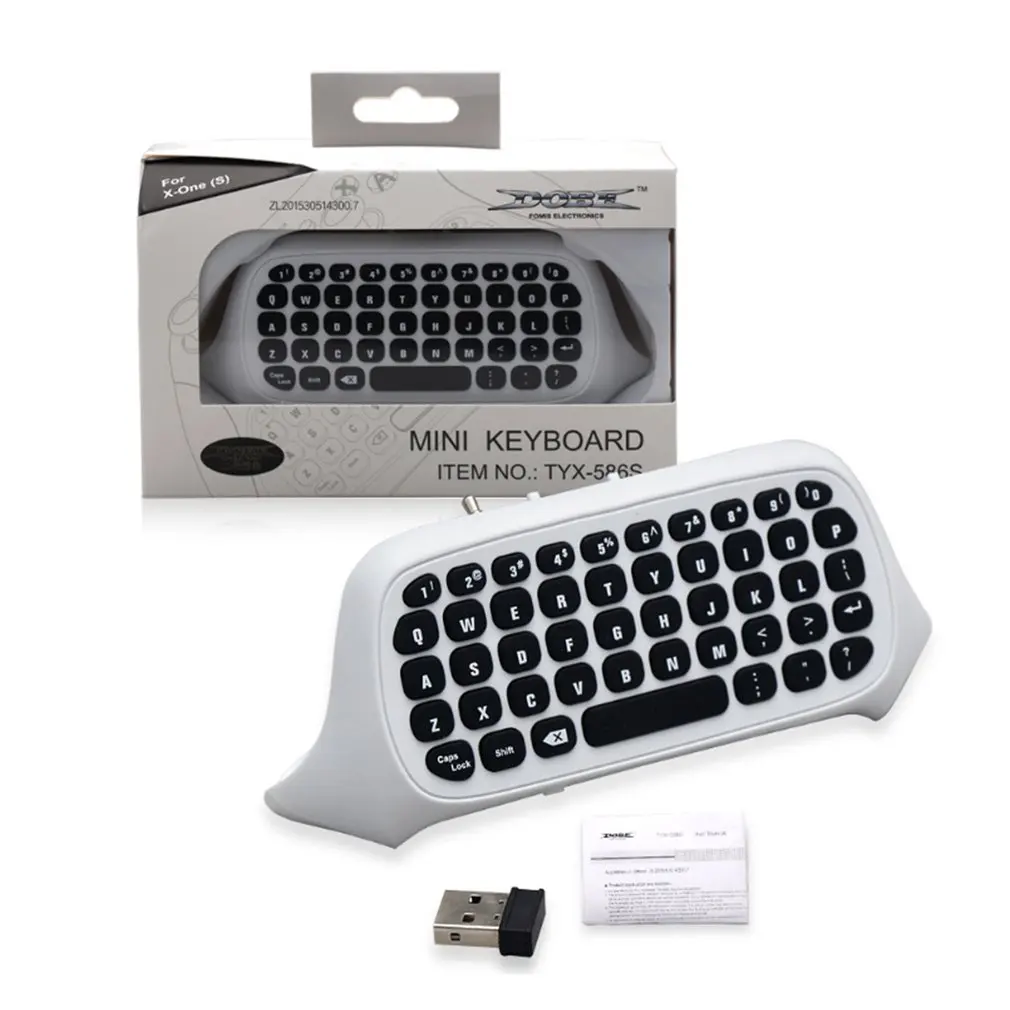 TY 64TYX 586For Xbox One S Чат pad Mini Gaming Keyboard Беспроводной чат клавиатура для сообщений с