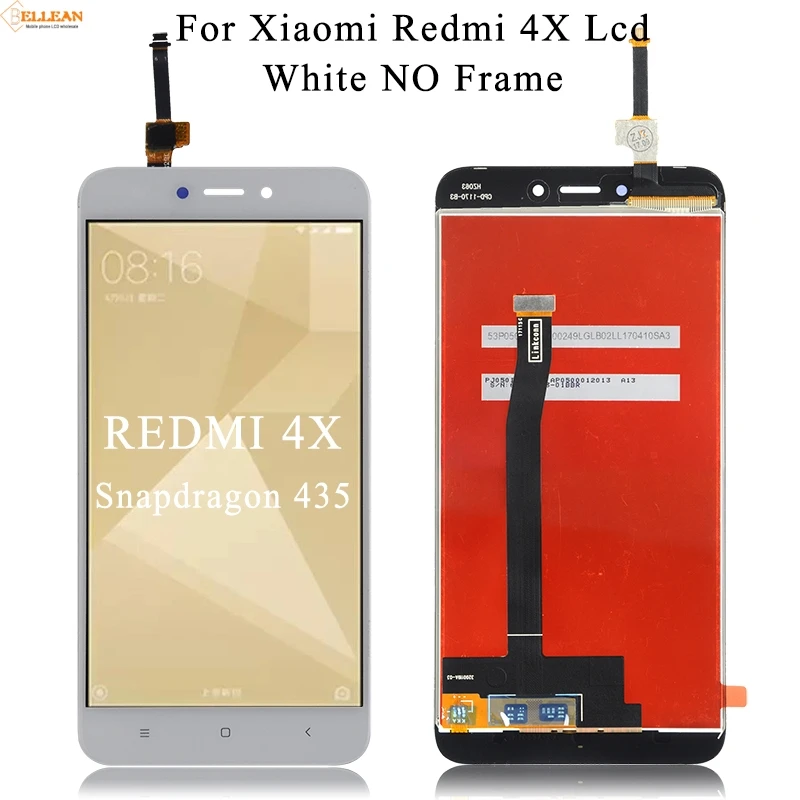 Акция Catteny 5,0 дюймов lcd для Xiaomi Redmi 4X lcd дисплей кодирующий преобразователь сенсорного экрана в сборе 4X дисплей с рамкой - Цвет: White No Frame