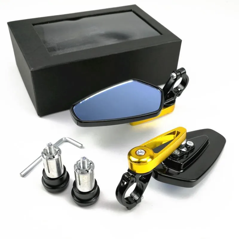 Зеркало на руль мотоцикла 2 шт. алюминий 7/8 дюйма 22 мм универсальное зеркало