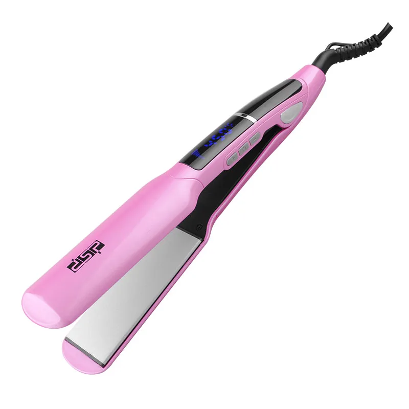 

450F LCD digital reminder professional flat iron straightening ceramic hair straightener smoothing hairdressing tool board width