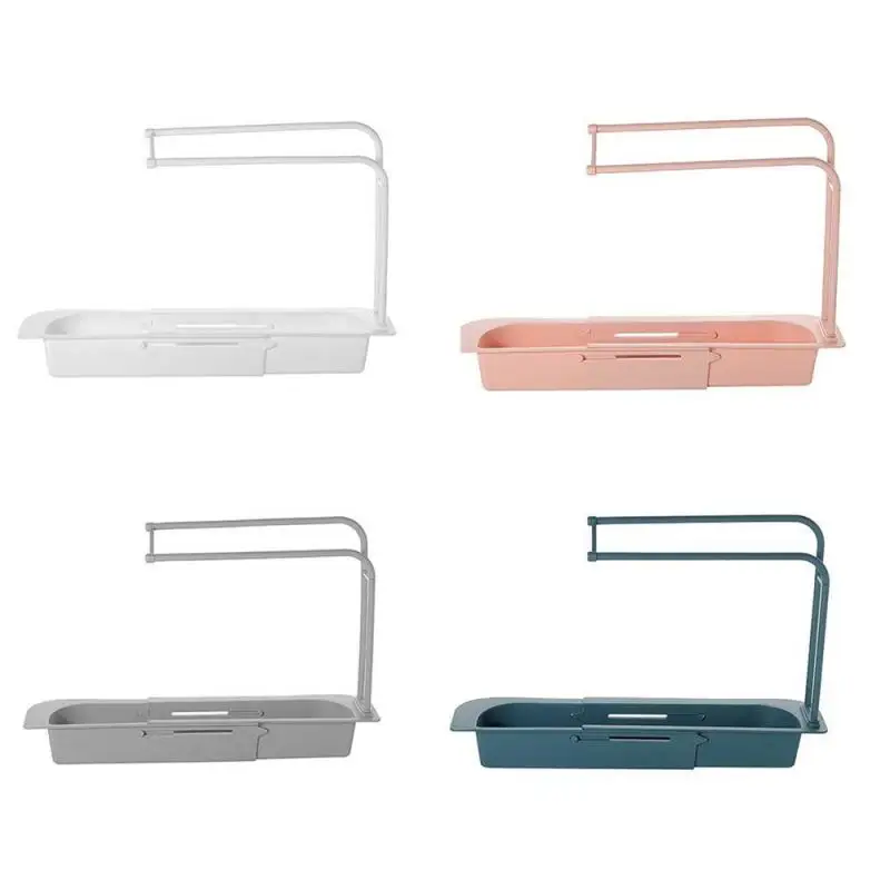 

Telescopic Sink Kitchen Drainer Rack Storage Basket Bag Faucet Holder Adjustable Bathroom Holder Sink Kitchen X9X2070