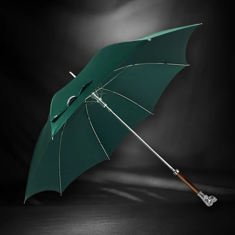 Miglior Ombrello A Manico Lungo In Metallo Massello Per Cani In Metallo Tinta Unita Gentleman Ombrello Antivento Uomo Ombrello Di Lusso Grande Pioggia Donna