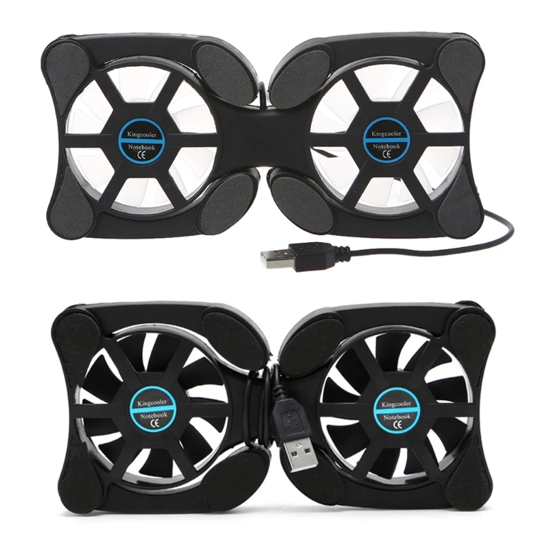 Складной USB двойной вентилятор кулер охлаждающая подставка Подставка для ПК MAC