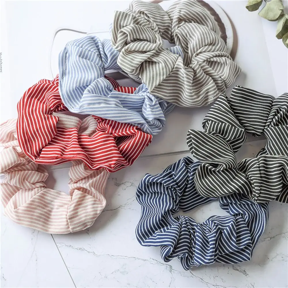 Fashion Women Girls Elasticity Scrunchie Hairband Ponytail Holder Stipe Floral Hair Rope Tie Accessories Free Shipping | Красота и