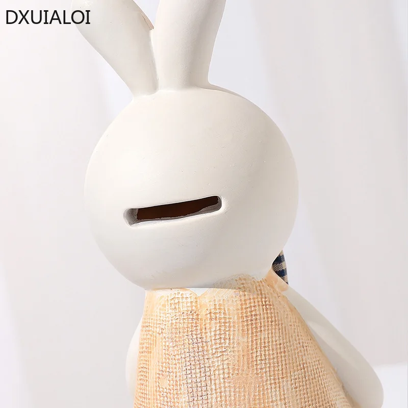 Копилка в нордическом стиле DXUIALOI креативный милый кролик каучуковая поделка