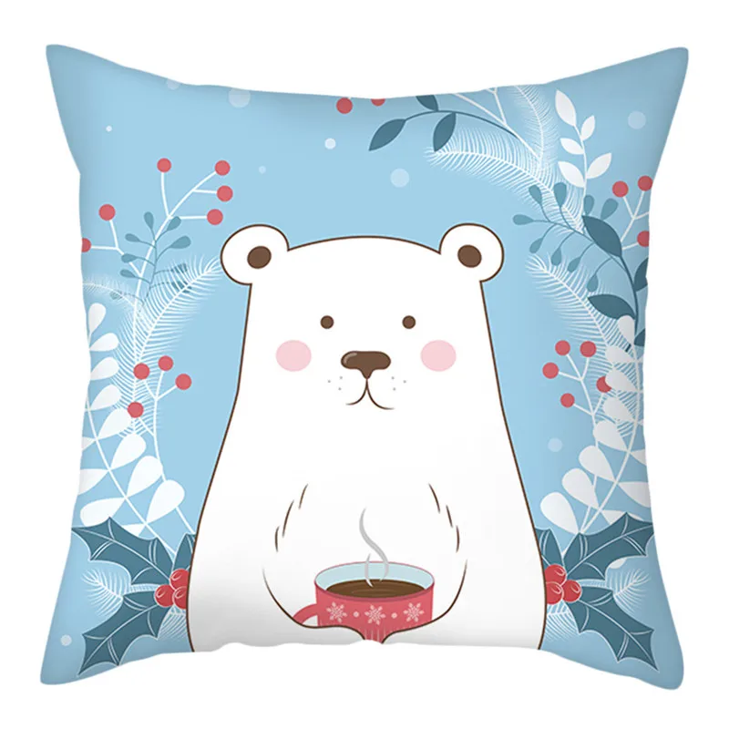 Зимний Рождественский Чехол на подушку Fuwatacchi стильный чехол для подушки