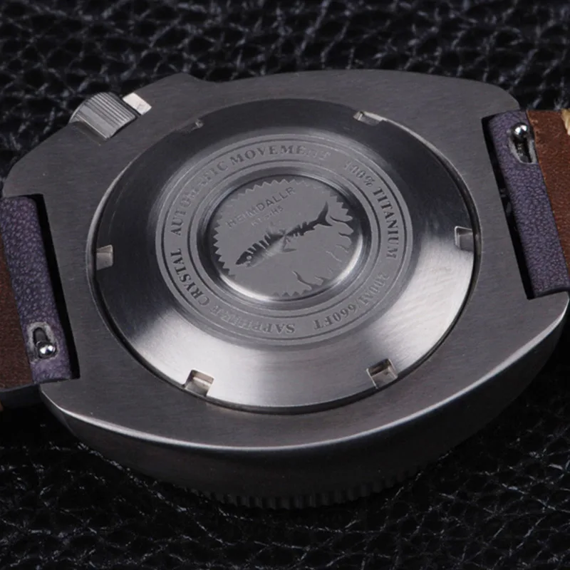 Мужские часы Heimdallr с титановой черепахой водостойкие 200 м | Наручные