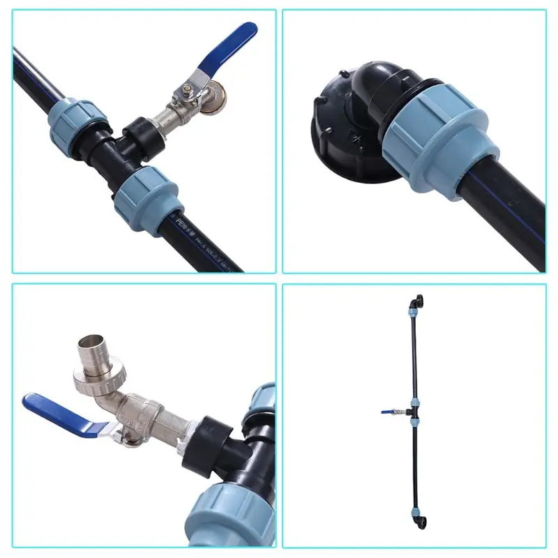 

IBC Tank Drain Adapter Water Garden Hose Fitting combine two tons of barrels