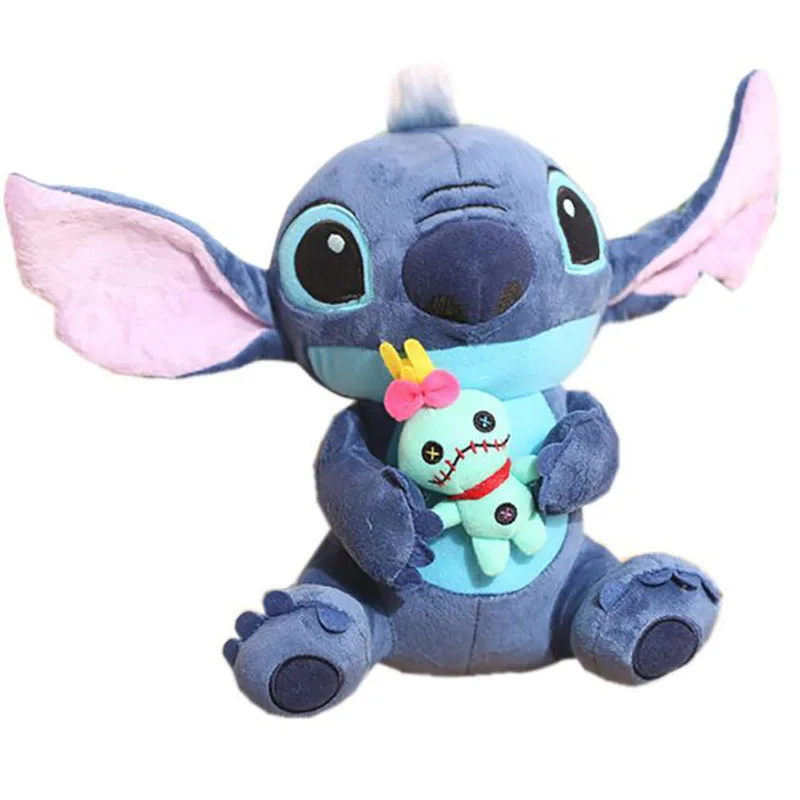 

Disney Stitch Plush Toys Anime Lilo & Stitch Stuffed Animal Cute Stich Plush Doll Kids Birthday Gift children toy 24cm