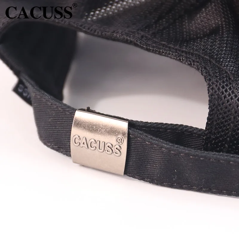 Бейсболка из чистого хлопка регулируемая летняя кепка черного сетчатого