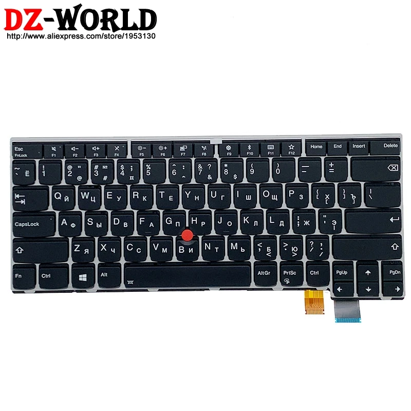 Новая Оригинальная русская Серебристая клавиатура с русской раскладкой и