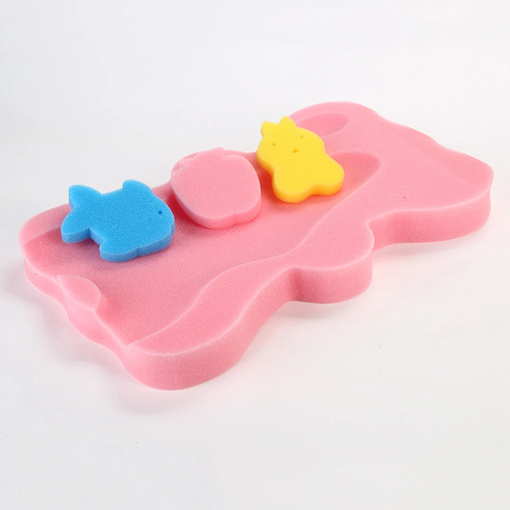 Мягкая противоскользящая губчатая подкладка с милым медведем для ухода за