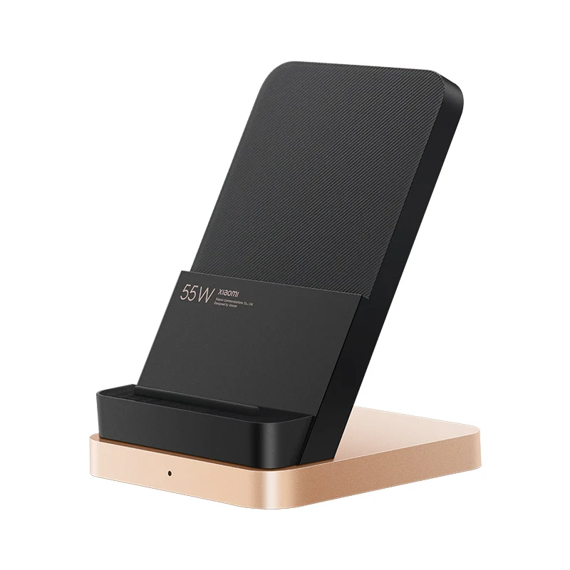 original xiaomi vertical air cooled wireless charger 55w max fast charging qi stand for xiaomi 10 mi 9 for iphone free global shipping