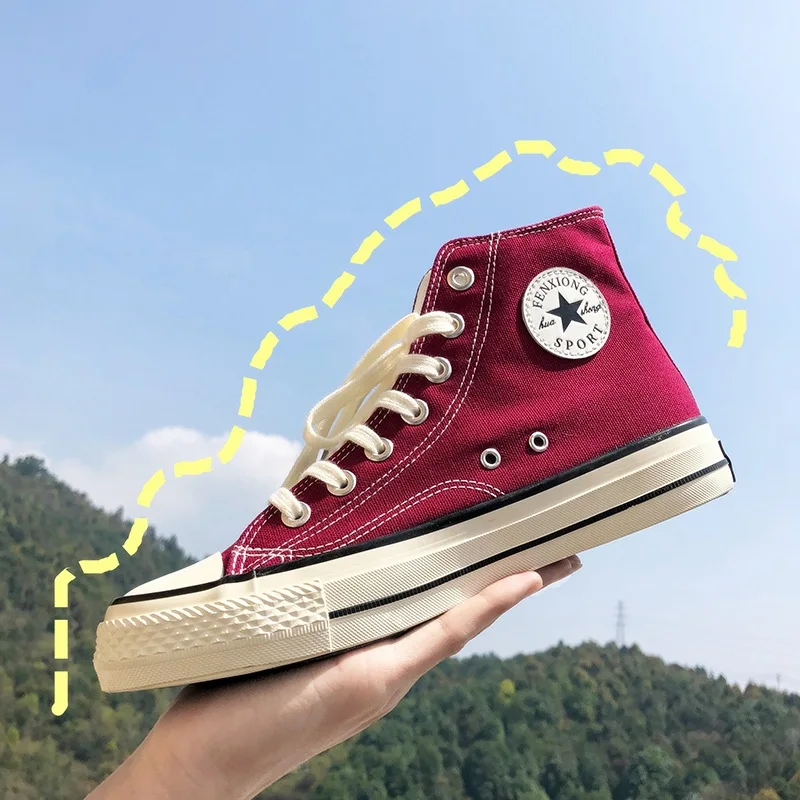 Новый 1970s Винтаж кроссовки в Корейском стиле Стиль Весна универсальный студентов