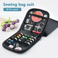 y zhe 28 pcs sewing kits diy multi function sewing box stitching embroidery accessories sewing kits set for hand quilting