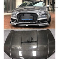 a3 s3 rs3 high quality full carbon fiber engine hood bonnets car styling for audi a3 s3 rs3 car body kit 17 19