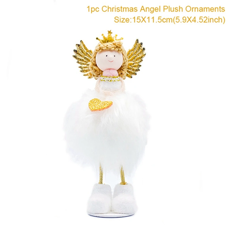 Ornament 40 HUIRAN, Рождественская Кукла-ангел, подвеска, елочные украшения для дома,, натальные рождественские украшения, подарок для детей, год - Цвет: Ornament 40