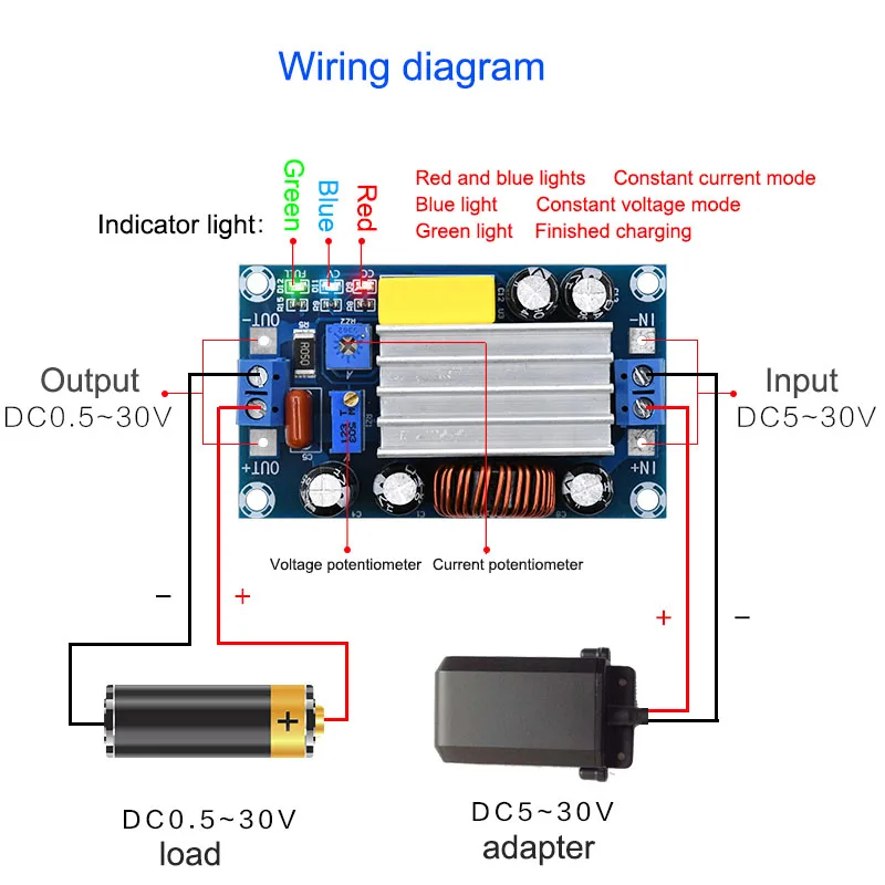 Автоматический Бак Boost модуль зарядки СИД постоянный ток автоматическое