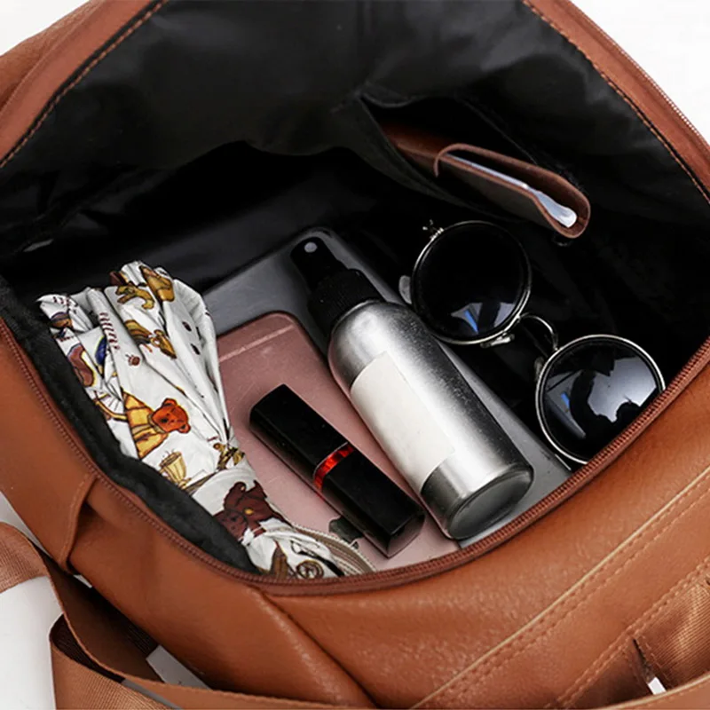 Женские рюкзаки рюкзак с защитой от кражи из искусственной кожи женская школьная