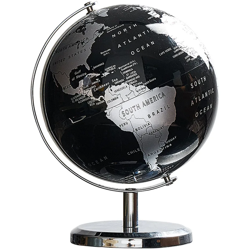 

European American Retro Style Rotating Globe Living Room Decoration Home Decoration Globe Gift Room Layout Plastic Nordic Style
