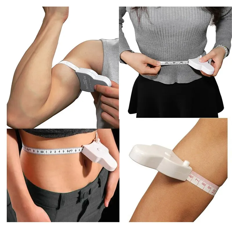 

Body Fat Caliper Measure Tape Tester Fitness For Lose Weight For Sew Clothes Measurement Portable Retractable Fitness Equipmnet