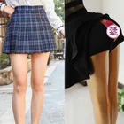 Уличная Сексуальная одежда для женщин, винтажная клетчатая мини-юбка А-силуэта, сексуальные юбки с защитой, короткие брюки, женская одежда