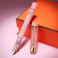jinhao 100 centennial resin fountain pen iridum effmbent nib with converter goldensilver clip business office writing pen