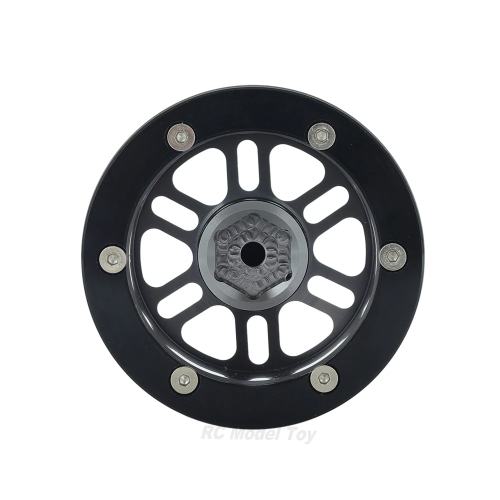4 шт. металлический алюминиевый сплав 1 9 'ƌ спиц обод колес Beadlock черный для 1/10 RC