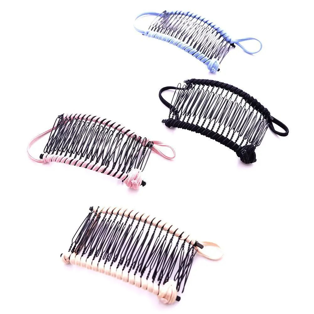 

Newest Fashion Women's Headwear Banana Hair Clip Lazy Hair Comb Hairgrips Ponytail Holder Hair Accessories For Girls Color