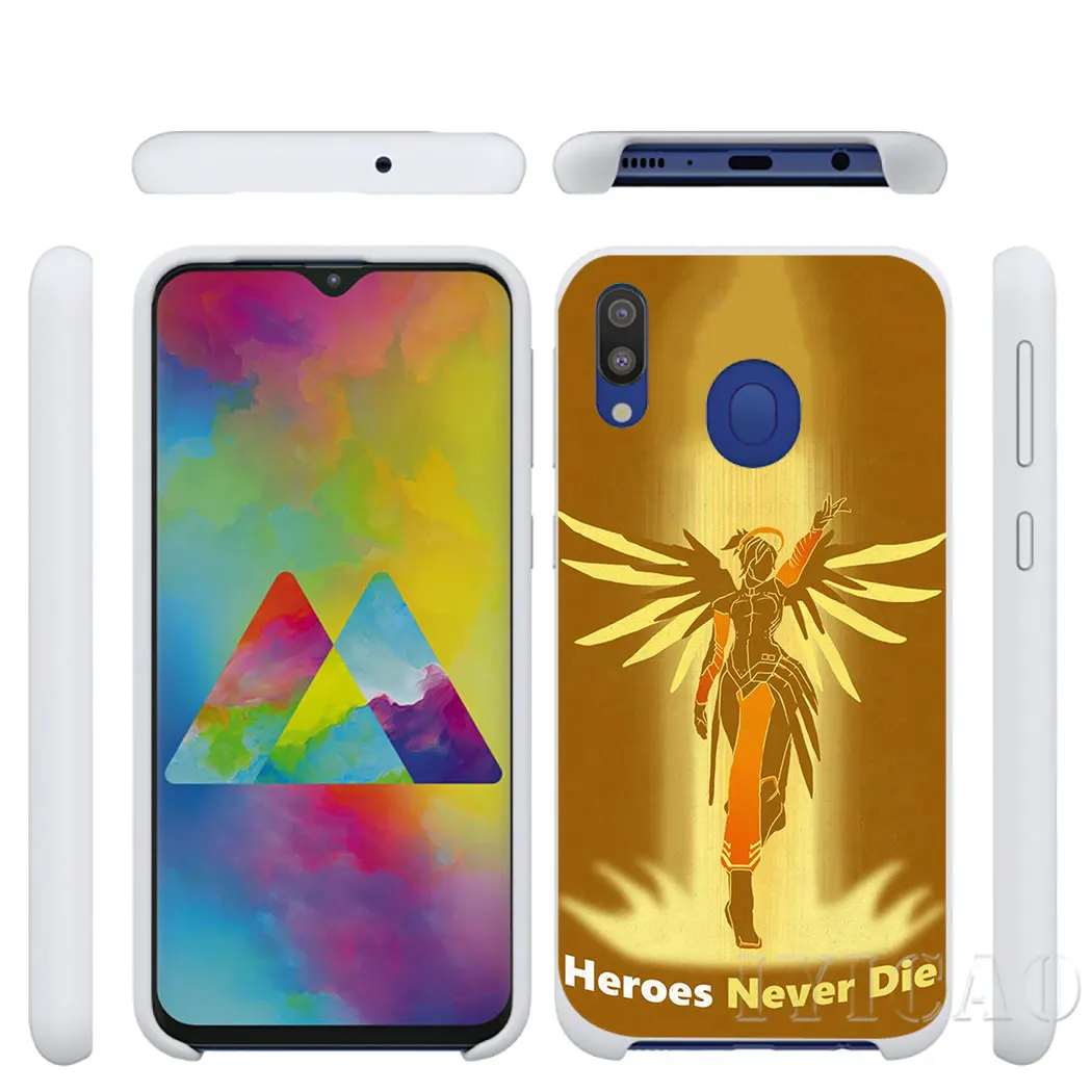 IYICAO Overwatch милости жесткий чехол для телефона samsung A2 A20e A70s J4 J8 J6 2018 Plus J7 Duo плюс Чехол