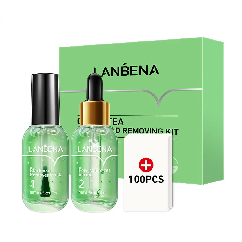 

LANBENA диспергирующая жидкая носовая паста для черных точек (с бумагой 100) + комбинация эссенций для минимизации пор кожи