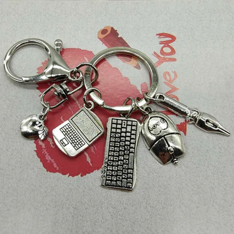 Новинка модная Очаровательная Клавиатура для ноутбука мыши брелок модный сделай
